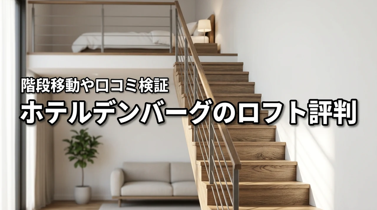 ホテルデンバーグのロフトは使いにくい?口コミから判明した階段移動や評判を公開